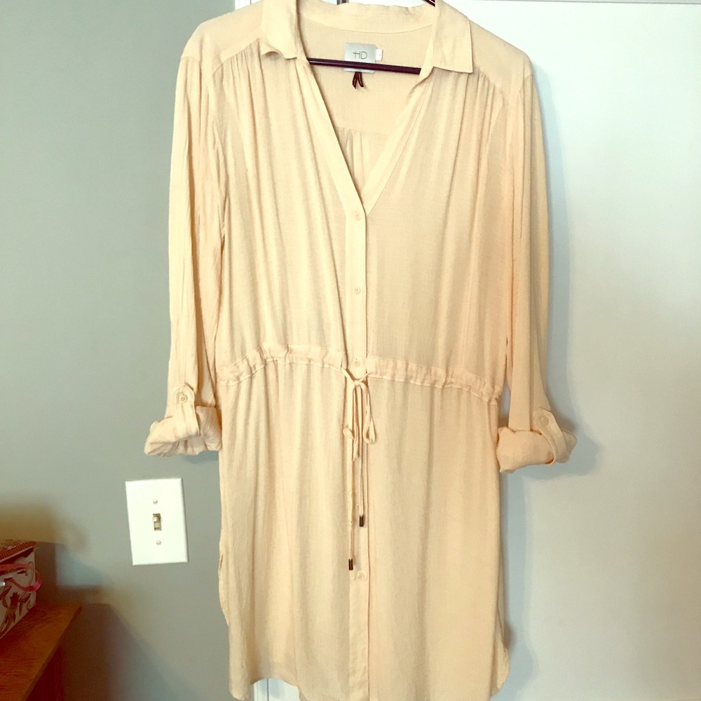 Sheer shirt dress from anthropologie